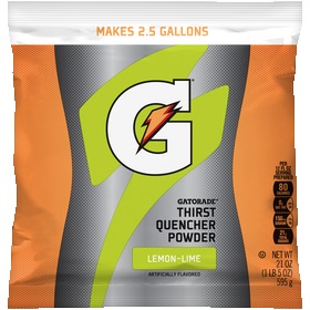 GATORADE, INSTANT POWDER, LEMON-LIME, 32/PACK - Powder Mix